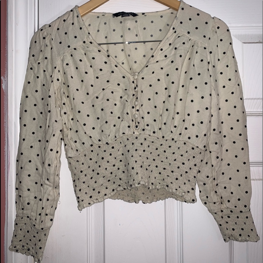 Polk-a-dot crop top